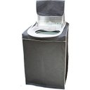 Ver imagem 1 de Capa Máquina de Lavar Zíper - Capa maquina lavar ziper - Tam. P - PRETO - Todas 5kg a 9kg - Electrol