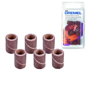 Tubo de Lixa 1/4 6un G120 para Micro Retíficas 438 Dremel