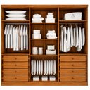 Ver imagem 2 de Guarda Roupa Casal Jalisco 6 Portas 8 Gavetas Cinamomo Fendi - Novo Horizonte