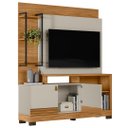 Ver imagem 5 de Estante Painel para Tv 50 Pol 160cm Pilar L06 Nature/off White - Mpozenato
