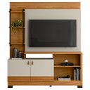 Ver imagem 6 de Estante Painel para Tv 50 Pol 160cm Pilar L06 Nature/off White - Mpozenato