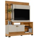 Ver imagem 1 de Estante Painel para Tv 50 Pol 160cm Pilar L06 Nature/off White - Mpozenato