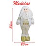 Decoração Boneco Natal Papai Noel Dourado Natalino 54cm - 2