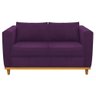 Sofá 2 Lugares Europa Suede Roxo - Am Decor - 3