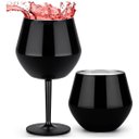 Ver imagem 1 de Taça Copo Termico 2 em 1 Inox Drink Vinho Cocktail Bebida Gelada Praia Piscina Lazer Diversao Evento