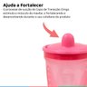 Kit 3 Copos de Transição Alimentar Infantil Bebê 6 Meses Livre de Bpa 250ml Rosa Clingo - 3