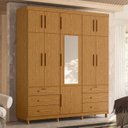 Ver imagem 2 de Guarda Roupa Casal 201cm 11 Portas Thony A02 Cinamomo - Mpozenato