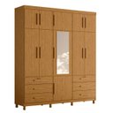 Ver imagem 1 de Guarda Roupa Casal 201cm 11 Portas Thony A02 Cinamomo - Mpozenato