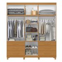 Ver imagem 5 de Guarda Roupa Casal 201cm 11 Portas Thony A02 Cinamomo - Mpozenato