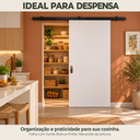 Ver imagem 2 de Porta de Correr Branco Prime Kit Alumínio Colorida