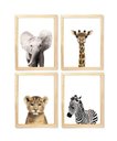 Ver imagem 1 de Kit Quadro Decorativo Infantil Safari Real Quarto Criança Bebê Enxoval