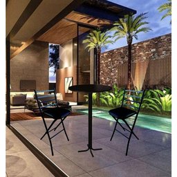 Banco Alto Banqueta Bistrô Bar Cozinha Balcão Dobrável - 4