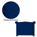 Ver imagem 3 de Conjunto Sienna Cabeceira e Recamier King 195 Cm Suede Azul Marinho - LM DECOR