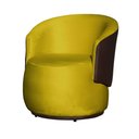 Ver imagem 2 de Kit 2 Poltronas para Recepção Confortável Orgânica - Veludo - Sv Decor:mostarda