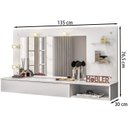 Ver imagem 3 de Penteadeira Camarim Suspensa 3003031 Branco MBL