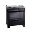 Ver imagem 1 de Fogão 5 Bocas Atlas Mônaco Plus Preto com Acendimento Automático e Mesa Inox