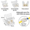 Kit Emenda Conector Fita Led 10mm 240 Leds:com Fio 5 Unidades - 5