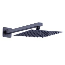 Ducha Chuveiro Slim Prizi Quadrado 20x20cm Inox 304 Preta co - 1