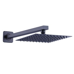 Ducha Chuveiro Slim Prizi Quadrado 20x20cm Inox 304 Preta co