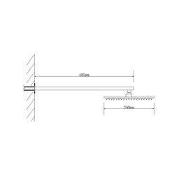 Ducha Chuveiro Slim Prizi Quadrado 20x20cm Inox 304 Preta co - 4