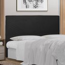 Ver imagem 1 de Cabeceira Cama Box Casal Viena 140 Cm Suede Preto - MV Estofados Shop