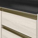 Ver imagem 5 de Balcao com Tampo 4 Gavetas 40 Cm Mdf 16410 Bianco Toq Bianco Toq Nicioli