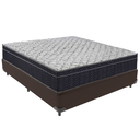 Ver imagem 1 de Cama Box Marrom e Colchão Airtech 150 Espuma D45 Viúvo Ortobom