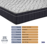 Cama Box Marrom e Colchão Airtech 150 Espuma D45 Viúvo Ortobom - 2