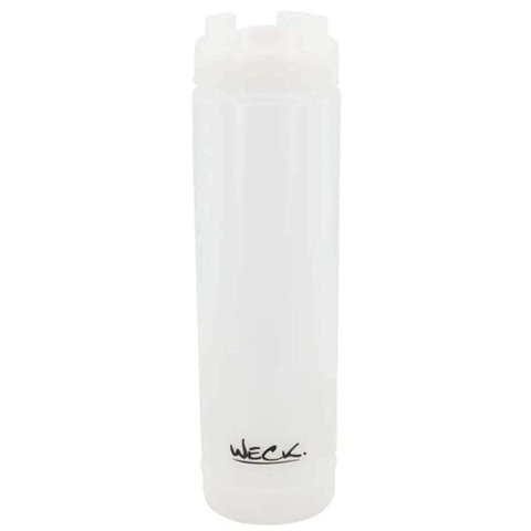 Kit 24 Bisnagas Invertidas 710ml para Molho Hamburgueria Weck Condimentos Cozinha Profissional