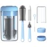Kit Escova de Limpeza 4 em 1 Mamadeira Garrafa Copo Bebe Criança Higiene Limpeza Bolsa Mala Portatil - 2
