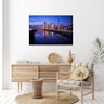 Quadro Decorativo Tela Canvas Urbanismo Blue City - 200x100 Cm - 4