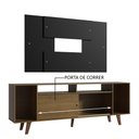 Ver imagem 6 de Rack Madesa Cancun e Painel para Tv até 58 Polegadas com Pés - Rustic/preto 5zd8