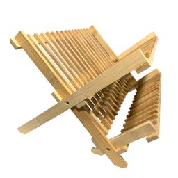 Escorredor Dobrável de Louças Pratos Copos 100% Bambu Grande Casita Escorredor Prato, Escorredor pra - 3