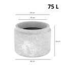 Ver imagem 3 de Vaso para Plantas Latte 55 Aço Corten - Japi
