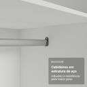Ver mais imagens de Guarda-roupa Modulado de Canto 2 Portas Branco Neo Madesa