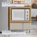 Ver mais imagens de Balcão Forno 1 Gaveta Rainha 70cm 100% MDF Nesher Cinza/Nature/Greige