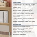 Ver imagem 7 de Balcão Forno 1 Gaveta Rainha 70cm 100% MDF Nesher Cinza/Nature/Greige