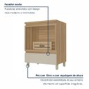 Ver imagem 6 de Balcão Forno 1 Gaveta Rainha 70cm 100% MDF Nesher Cinza/Nature/Greige
