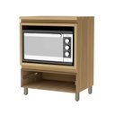 Ver imagem 2 de Balcão Forno 1 Gaveta Rainha 70cm 100% MDF Nesher Cinza/Nature/Greige