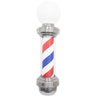2 Barber Pole Poste Barbearia Giratório Iluminado 75cm com Globo Barbeiro Colorido Megan Cb75 - 3
