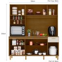 Ver imagem 2 de Kit Armário Cozinha Núria 9 Portas Freijó Off White Poliman