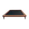 Estrutura para Cama Japonesa Toquio Queen com Cabeceira Almofada Linho Telha - 4