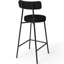 Ver imagem 7 de Kit 05 Banquetas Baixa para Cozinha Sala de Jantar Bar Bancada Milão L02 Linho Chumbo - lyam decor L