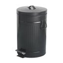 Ver imagem 1 de Lixeira Retrô Preto com Pedal 12l - A\casa