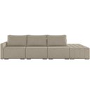 Ver imagem 5 de Sofá Ilha Modular para Sala 312cm com Puff Dublin K01 Linho Bege - Lyam Decor