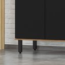 Ver imagem 6 de Modulo de Cozinha Balcão de Pia 80cm 2 Portas Freijó/nero