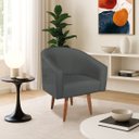 Ver imagem 1 de Poltrona Decorativa Jade Design Moderno Sala de Estar Quarto Escritório Confortável Luxo Pés Palito