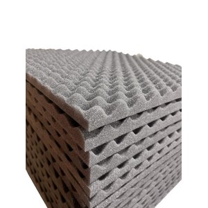 Espuma Acústica 50 X 50 X 3cm Cx de Ovo - 32 Pl Anti Chamas