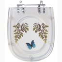 Ver imagem 1 de Tampa de Vaso Acrilico Transparente Borboleta Sabatini Icasa