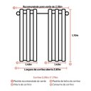 Ver imagem 3 de Cortina Blackout Linho 2,80 X 1,70m Tecido Corta Luz Sala Caqui